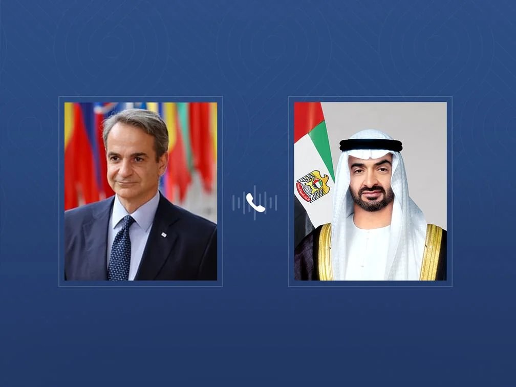 بحث خلاله تعزيز الشراكة الإستراتيجية..رئيس الدولة يتلقى اتصالاً هاتفياً من رئيس وزراء اليونان