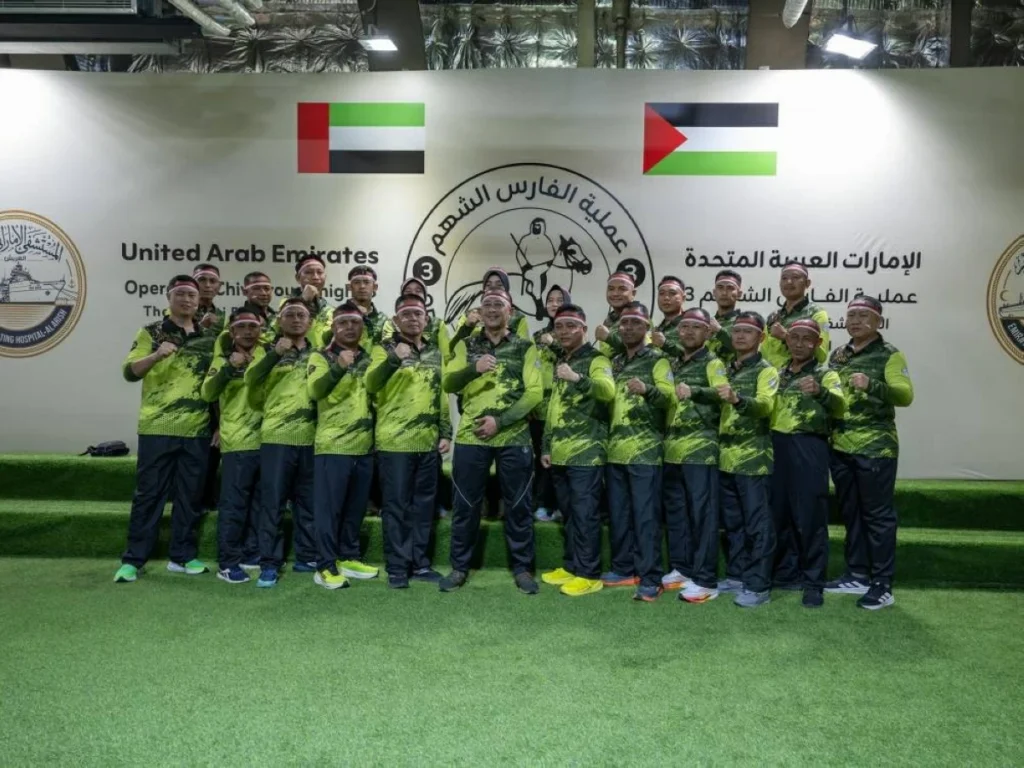 المستشفى الإماراتي العائم في العريش يحتفل بالذكرى الـ 81 لاستقلال إندونيسيا