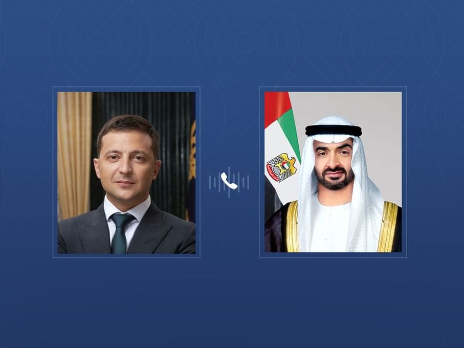 رئيس الدولة والرئيس الأوكراني يبحثان خلال اتصال هاتفي تعزيز علاقات التعاون بين البلدين والتطورات الإقليمية