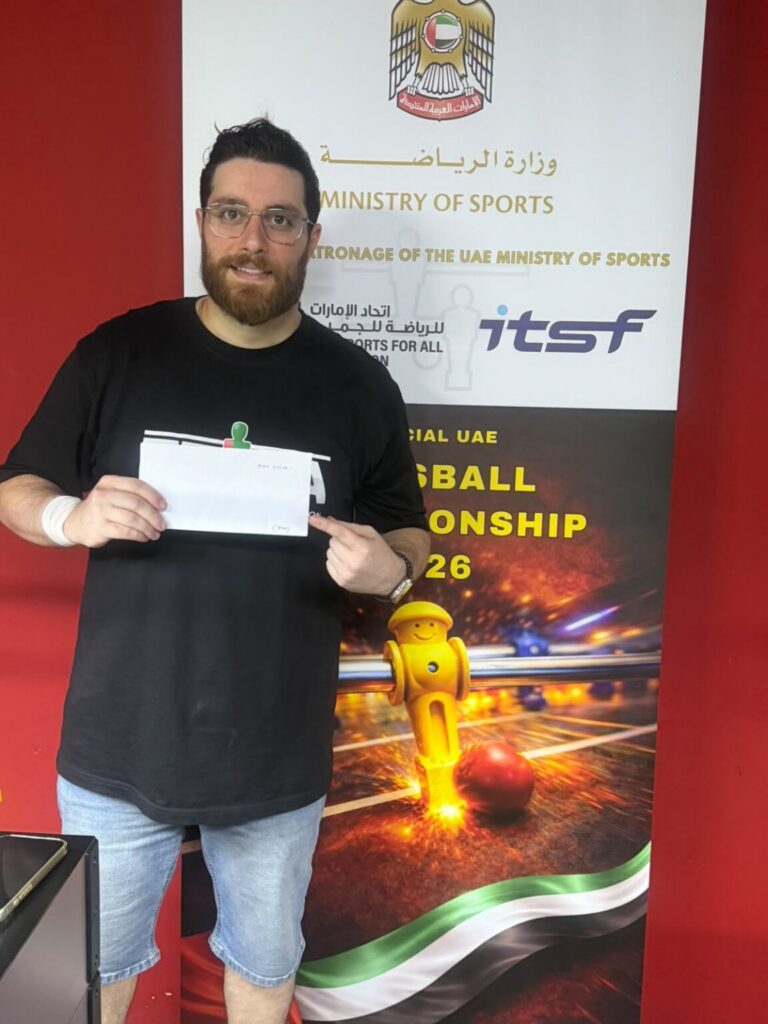 اتحاد الرياضة للجميع يختتم بطولة فردي “الفوسبول” بدبي