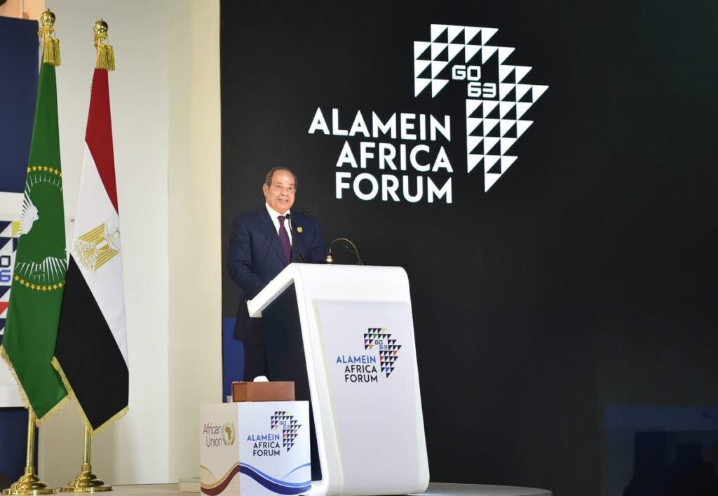 الرئيس المصري يفتتح الدورة الأولى لمنتدى «العلمين – أفريقيا للأعمال»